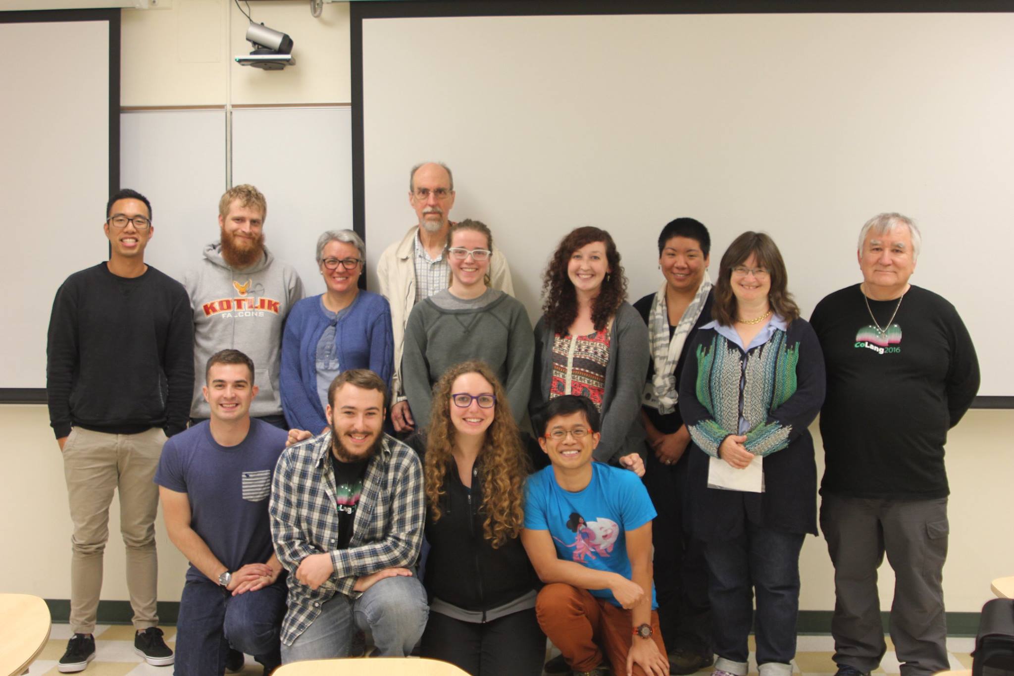 2016 CoLang Unangam Tunuu Practicum with our teachers, Anna Berge and Moses Dirks.